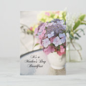 マザーズデイブレックファスト招待状ウィズフラワーズ 招待状 (スタンド正面)