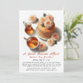 マザーズデイブレックファスト招待状 – パンケーキバラ 招待状 (スタンド正面)