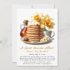 マザーズデイブレックファースト – パンケーキ&ダッフォジル 招待状