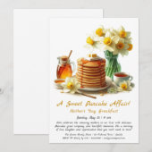 マザーズデイブレックファースト – パンケーキ&ダッフォジル 招待状 (正面/裏面)