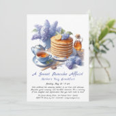 マザーズデイブレックファースト – パンケーキ&薄紫 招待状 (スタンド正面)