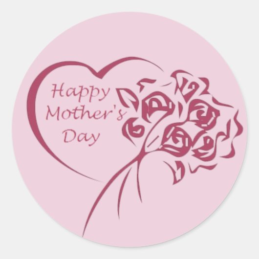 マザーズデイブーケ ラウンドシール (正面)