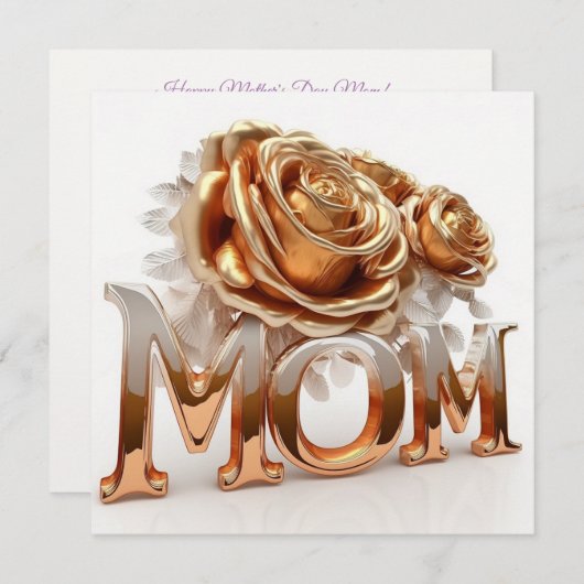 マザーズデイホリデーモダンカード シーズンカード (正面/裏面)