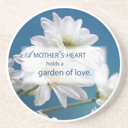 マザーズデイホワイトデイジーズガーデンオブラブブルースカイ コースター (正面)