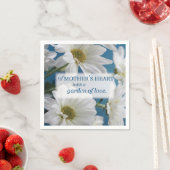 マザーズデイホワイトデイジーズガーデンオブラブブルースカイ スタンダードカクテルナプキン (インサイチュ)