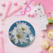 マザーズデイホワイトデイジーズガーデンオブラブブルースカイ ペーパープレート (パーティー)