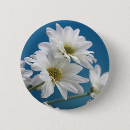 マザーズデイホワイトデイジーズガーデンオブラブブルースカイ 缶バッジ
