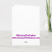 マザーズデイボストンテリアカード カード (裏面)