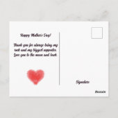 マザーズデイポストカードフローラブーケデザイン ポストカード (裏面)