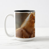 マザーズデイポメラニア犬 ツートーンマグカップ (左)