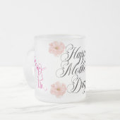 マザーズデイマグカップ フロストグラスマグカップ (正面左)