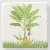 マザーズデイマーブルストーンコースターバナナツリー ストーンコースター (正面)