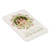 マザーズデイミニマリストバラ水彩リース マグネット (右側)