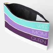 マザーズデイモダンタイポグラフィプリントカットソーバッグ アクセサリーポーチ (見開き)