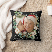 マザーズデイユーカリ金ゴールドリースカスタム写真 クッション (ブランケット)