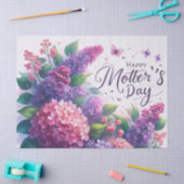 マザーズデイライラックフローラティッシュペーパー 薄葉紙 (クラフト)