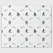 マザーズデイラッピング紙 |ギフトエレガント紙 ラッピングペーパー (フラット)