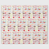 マザーズデイラッピング紙 ラッピングペーパー (フラット)