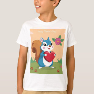 マザーズデイリスとハート Tシャツ