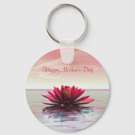 マザーズデイレッドウォーターリリー キーホルダー