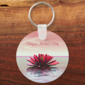 マザーズデイレッドウォーターリリー キーホルダー (正面)