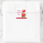 マザーズデイレッドチューリップ スクエアシール (バッグ)