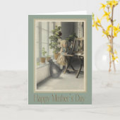 マザーズデイレトロカード カード (黄色い花)