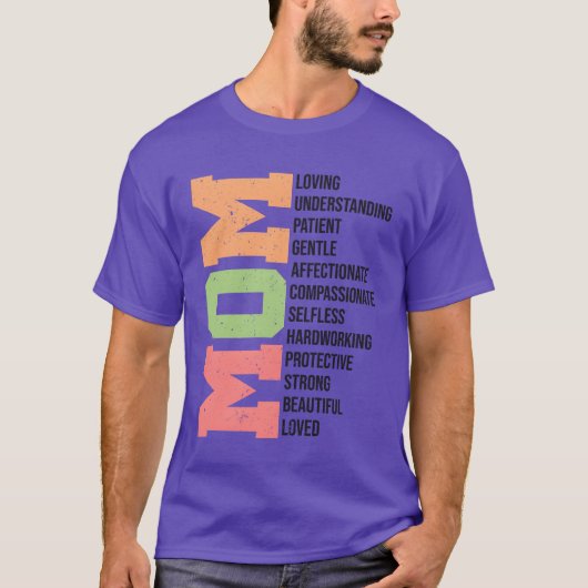 マザーズデイレトロ Tシャツ (正面)