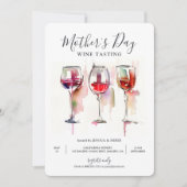 マザーズデイワインテイスティング招待状 招待状 (正面)