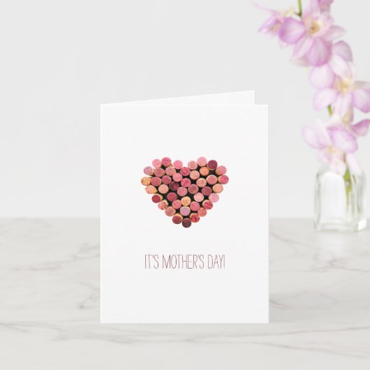 マザーズデイワイン ハート カード (蘭)