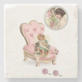 マザーズデイ大理石コースタービクトリアン ストーンコースター (正面)