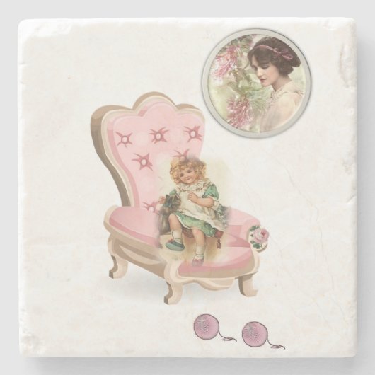 マザーズデイ大理石コースタービクトリアン ストーンコースター (正面)