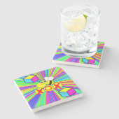 マザーズデイ大理石コースタービー ストーンコースター (横)