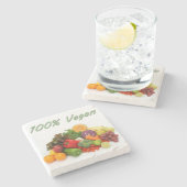 マザーズデイ大理石コースター！00%ビーガン ストーンコースター (横)