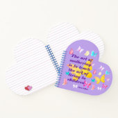 マザーズデイ引用文と水彩蝶 ノートブック (内部)