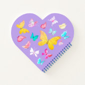 マザーズデイ引用文と水彩蝶 ノートブック (裏面)