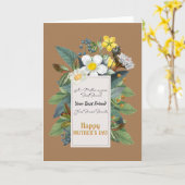 マザーズデイ引用文 カード (黄色い花)