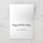 マザーズデイ恵みホリデーカード 箔グリーティングカード (内側レイダウン)