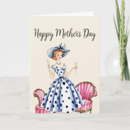 マザーズデイ招待状 – レディーウィズツーシャンパーニュ サンキューカード