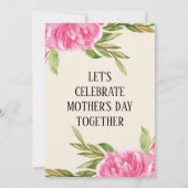 マザーズデイ招待状 – レディーホールディングシャンパンズ 招待状 (裏面)