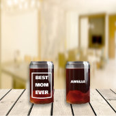 マザーズデイ最高のママナエバー名前をカスタムする ガラス缶