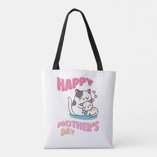 マザーズデイ猫かわいいスタイル トートバッグ (裏面)