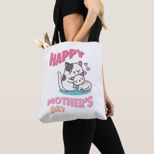 マザーズデイ猫かわいいスタイル トートバッグ