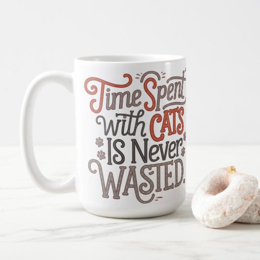 マザーズデイ猫好き コーヒーマグカップ (ドーナツ)
