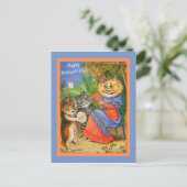 マザーズデイ猫&子猫セレナーデヴィンテージコピー ポストカード (スタンド正面)