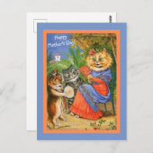 マザーズデイ猫&子猫セレナーデヴィンテージコピー ポストカード (正面/裏面)