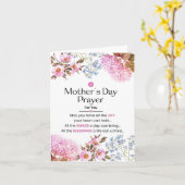 マザーズデイ祈りの言葉 カード (黄色い花)