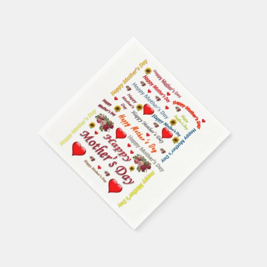 マザーズデイ紙ナプキンス スタンダードカクテルナプキン (角)