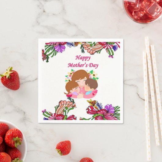 マザーズデイ紙ナプキンス スタンダードカクテルナプキン (インサイチュ)