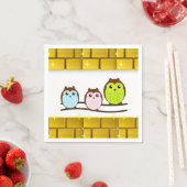 マザーズデイ紙ナプキンズフクロウ スタンダードカクテルナプキン (インサイチュ)